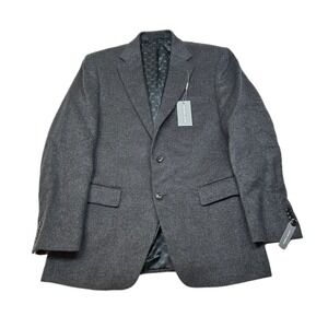 Michael Kors Silk‎ Cashmere Sport Coat Mens 38R 38 Charcoal Gray Wool NEW $375